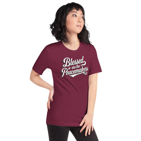 Blessed are the Peacemakers Christian Bible Verse T-Shirt
